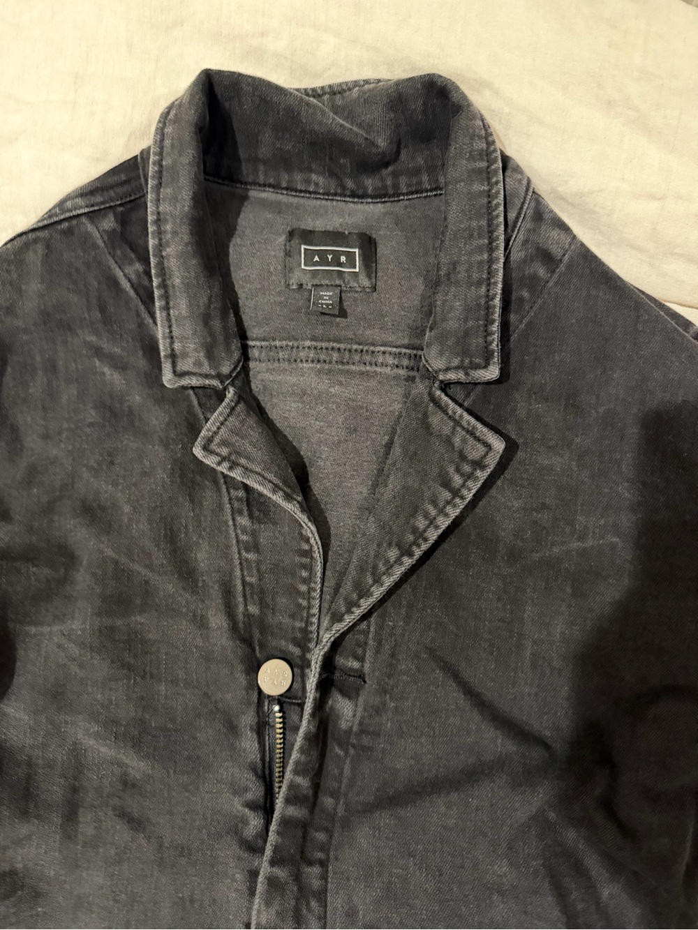 AYR women’s Washed Black Denim jumpsuit
